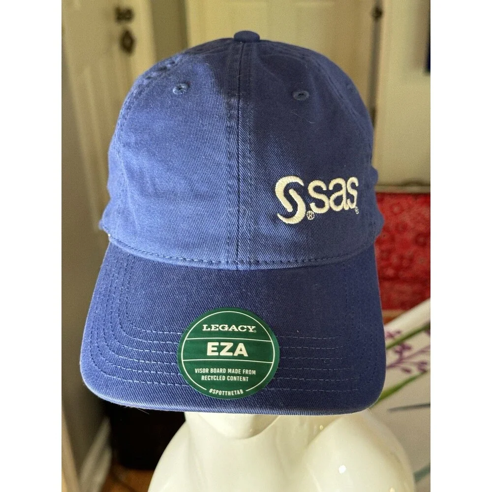Legacy 92 Blue 6 Panel Embroidered “SAS” Adjustable Baseball Cap Hat One Size